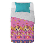 Plumon Sherpa Infantil Disney Marvel Apto 1 Pl Y 1.5 Pl Color Colores Diseño De La Tela Paw Patroll Niña Ruffi