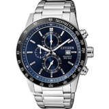 Reloj Citizen Cronof Silver Con Calendario Para Hombre Tz31169f