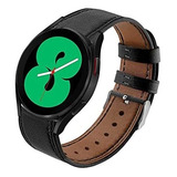 Correa De Piel Sankel Para Galaxy Watch 4 (40mm/44mm) -negro