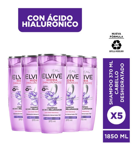 Kit Elvive Hidra Hialurónico - mL a $334