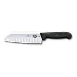 Victorinox Cuchillo Santoku Para Chef, Fibrox, 17 Cm