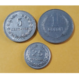 Lote X 3 Monedas El Salvador Incluye 1 Colon 1991. Usadas 