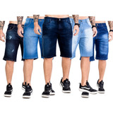 Kit 5 Bermudas Jeans Adulto Super Desconto Aproveite 