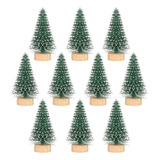 Lioobo 10pcs 5cm Miniatura Árvores Natal Mini Pinheiro 