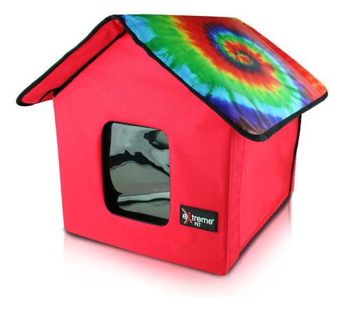 Extreme Pet - Casa Para Gatos Para Interiores Y Exteriores,.