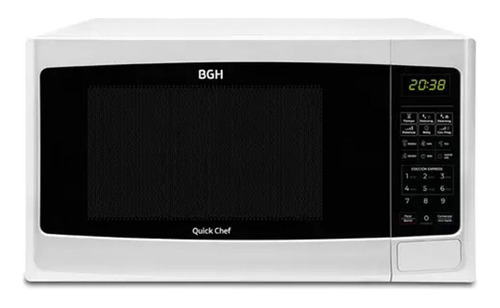 Microondas Grill Bgh Quick Chef B228db9 Blanco Potente Ref