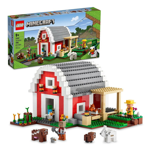 Lego Minecraft The Red Barn 21187 Set De Juguetes De Constru