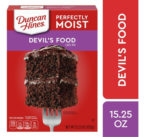 Harina Para Pastel Duncan Hines Devils Food 432g