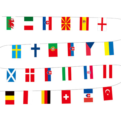 Banderas De Cuerda De La Copa De Europa B, Países Del Mundo,