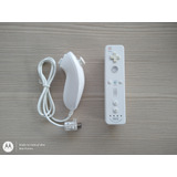 Wii Remote Plus Branco + Nunchuk Originais 