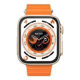 Relogio Smartwatch Watch W68 Ultra Series 8 Android Ios Nfc Cor Da Caixa Prata Cor Da Pulseira Laranja