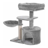 Feandrea, Torre Para Gatos Pequeños, Poste Rascador, Gris