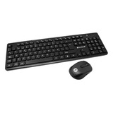 Kit De Teclado Y Mouse Naceb Na-0123 Inalámbrico Negro