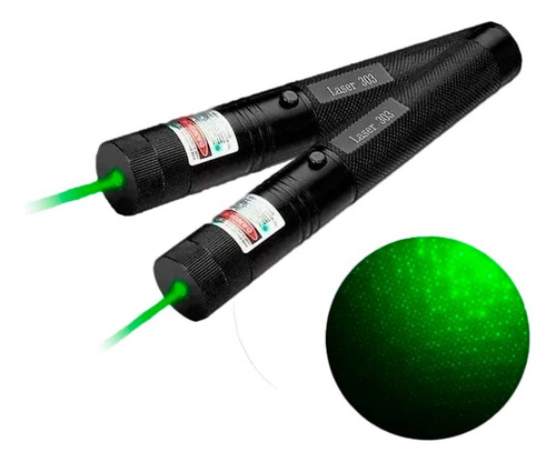 Set X 2u Puntero Laser Alto Alcance Verde Recargable Usb