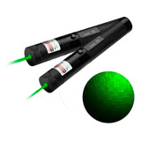 Set X 2u Puntero Laser Alto Alcance Verde Recargable Usb