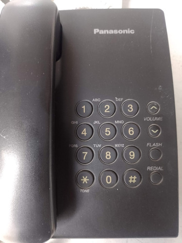 Teléfono Fijo Panasonic Kx-ts500 Negro