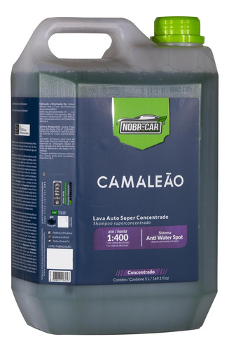 Camaleão 5l Shampoo Automotivo Super Concentrado 1:400