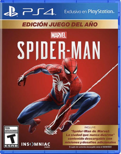 Spider-man Edición Juego Del Año Ps4 Nuevo Sellado Físico//