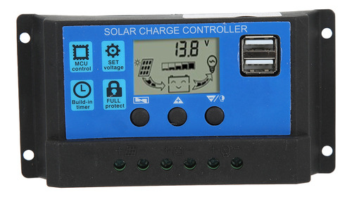 Controlador De Carga Solar 12v/24v 30a Pwm