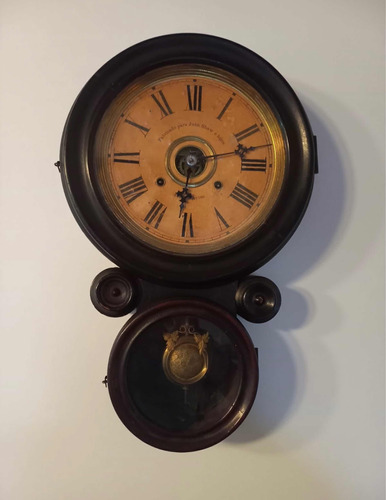 Reloj Antiguo De Pared Juan Shaw De Colección 