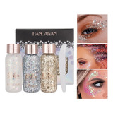 Pack 6 Glitter Gel Holograficas Brillo Cuerpo Cabello Rostro