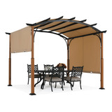 Mastercanopy Pergola Retractil Para Exteriores De 10 X 12 Pi