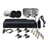 Kit 4 Cámaras X-28 Seguridad 1080p Dvr 8 Ch 