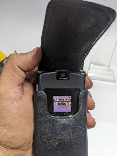 Motorola Razr Telcel Negro Con Funda Original 