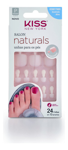 Kiss Unhas Salon Naturals Pes Ksn01tnbr