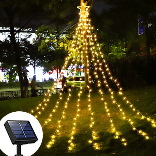 Solar Led Star Lights Decoração De Natal