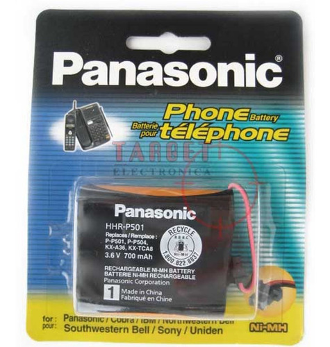 Bateria Panasonic Hhr P501 / P504 Nº1 Original 3.6v 700m