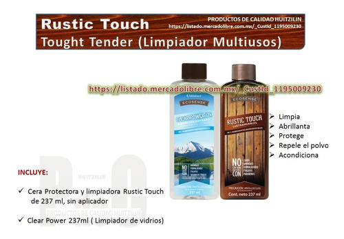 Limpiador Biodegradable Multiusos Clear Power Y Rustic Touch