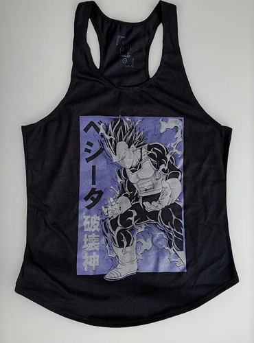 Playera Gym Vegeta Goku Dragon Ball Gym Playera