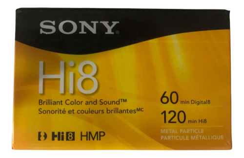 Cassette Para Videocamara Digital8 Hi8 Sony Hmp 60/120mins