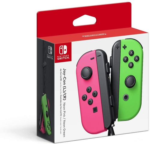 Controles Joy-con Rosa/verde Switch 