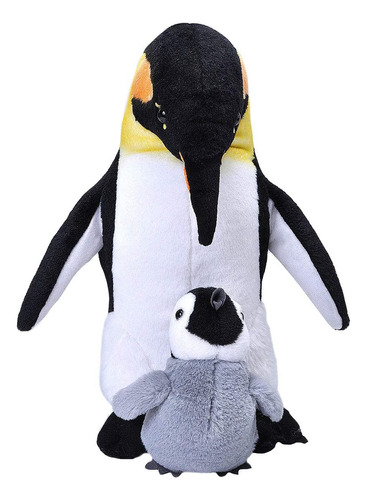 Pingüino Emperador De Mamá Y Bebé, Animal De Peluche...