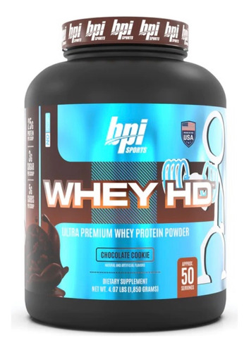 Proteina Bpi Sports Whey Hd 4.2 Lb 50srv - Todos Los Sabores