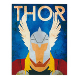 Cuadro En Vinilo Decorativo Retablo Thor