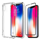 Carcasa iPhone X Antishock Compatible + Lamina Completa