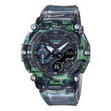 Reloj Casio G-shock Ga-2200nn-1a Original Caballero Color De La Correa Verde Color Del Bisel Verde