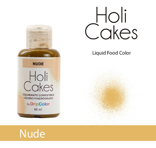 Colorante Liquido Holi Cakes 60 Ml Nude Piel Para Aerógrafo