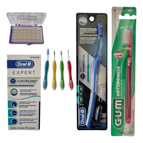 Kit De Limpieza Para Ortodoncia Oral B / Brakets Gum Premium