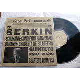 Schumann : Concierto Para Piano / Great Performances Vinilo