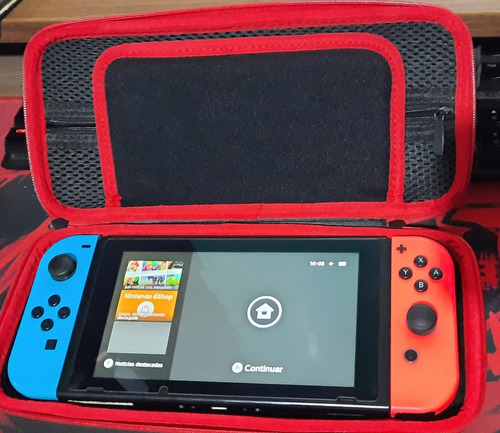 Nintendo Switch Flasheada C/accesorios Y Estuche