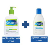 Loção Hidratante Cetaphil 473ml + Loção De Limpeza 120ml