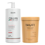 Shampoo Hidratante Lavatório Itallian Color 2,5l + Mascara
