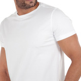 Camiseta Algodão Pima Peruano Masculina Slim Lisa Premium