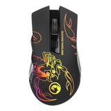 Mouse Gamer Marvo M209 Led Colores 6400 Dpi Color Negro