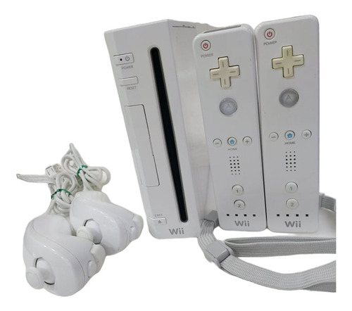 Wii 2 Mandos Originales + Disco Duro 500gb Adaptador De Hdmi