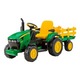 Tractor A Batería Para Niños Peg Perego John Deere Ground Force  Color Verde/amarillo 127v